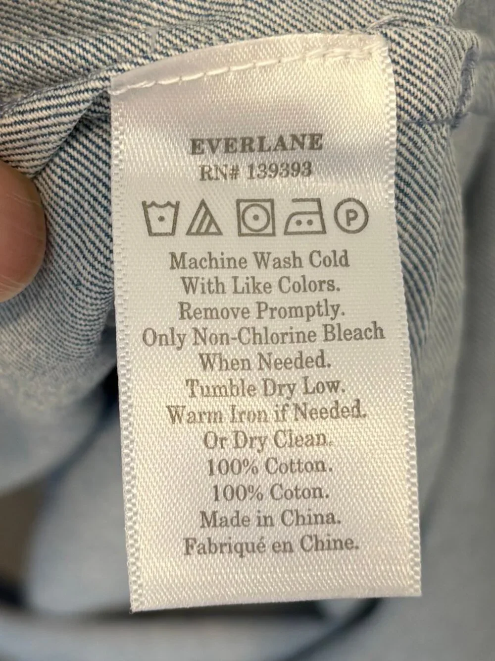 Everlane Split-Collar Denim Dress (10) - Picture 7 of 7